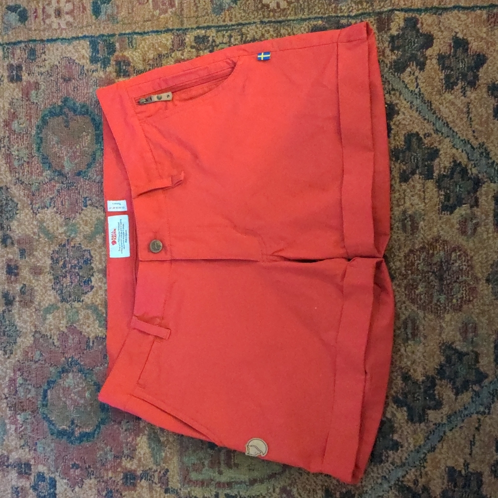 Fjallraven Women's Abisko Stretch Shorts EU 40-  Rare Red Color